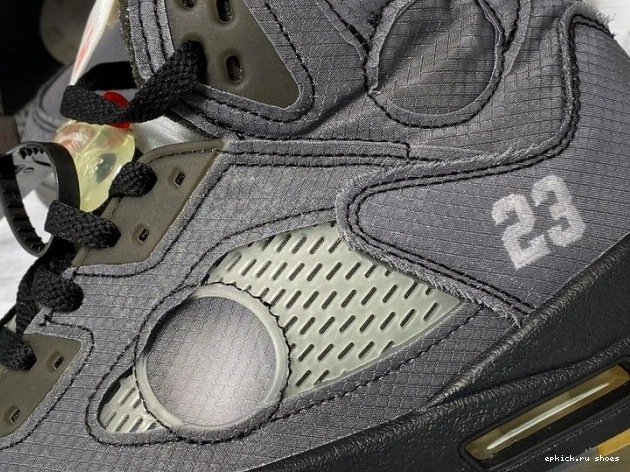 Cheap Jordan 5 Off-White CT8480-001 x Black Air 0822